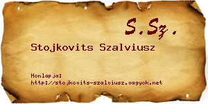 Stojkovits Szalviusz névjegykártya